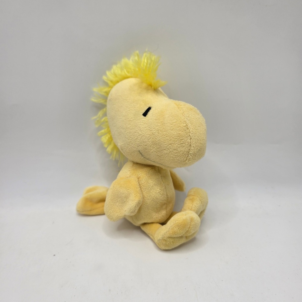 Ty Woodstock Plush Peanuts Beanie Baby Yellow Bird Fuzzy Mohawk Schulz 2000s Toy